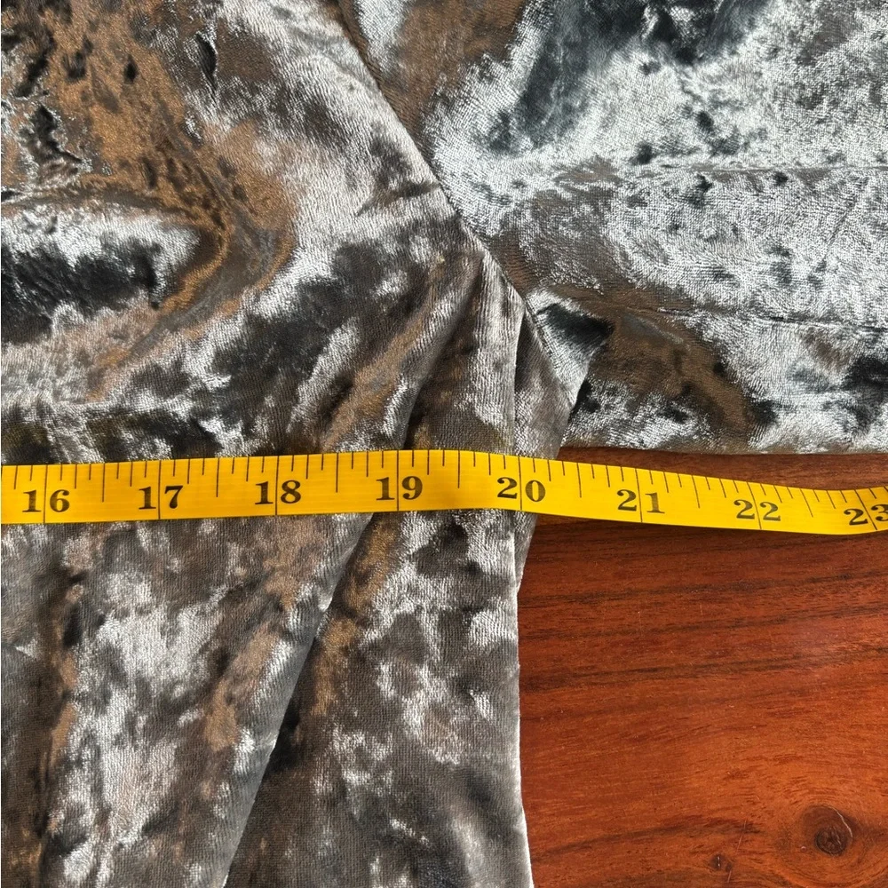 Zara Crushed Velvet Kimono Belted Blazer
